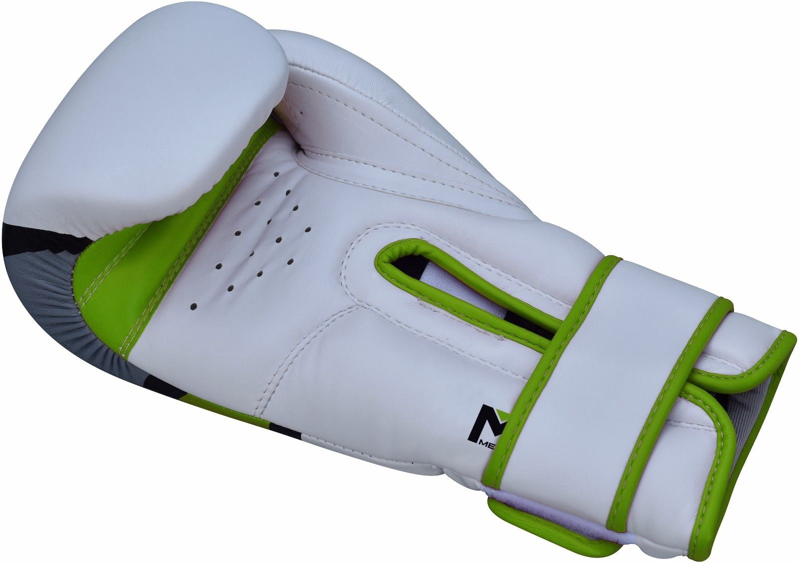 RDX F7 Leather Boxing Gloves, 10oz, Green
