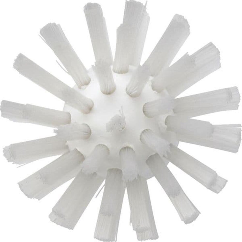 2 3/8 in W Tube and Pipe Brush, Stiff, Not Applicable L Handle, 5 1/2 in L Brush, White