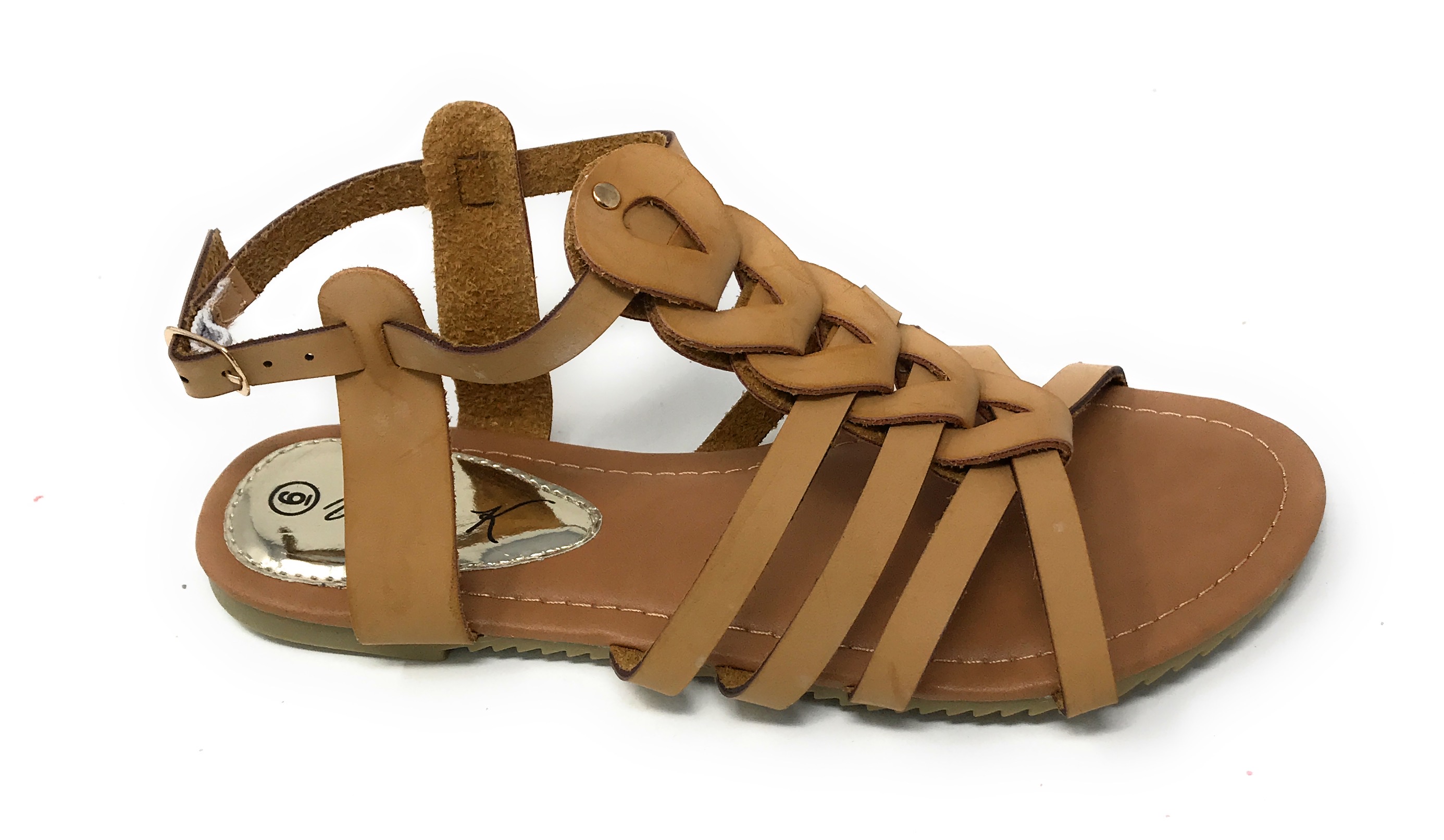 Victoria K Women's Gladiator Multi Loops Braid Sandals