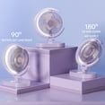 thumbnail image 4 of Binwennn Rechargeable Fan Function Circulation Fan Rotating Folding Fan With Night Light Air Circulation Fan Four Speed Adjustable Wind Speed Three Speed Adjustable Light Twin Window Fan Reversible, 4 of 6