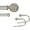 Pewter, variant on eTeckram 1" Double Curtain Rod with Torre Finials and holdbacks (28" to 48", Pewter)