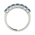 thumbnail image 4 of Aonejewelry 1 Ct. Ttw Round Brilliant Cut Blue Diamond Ring In 10K White Gold, 4 of 4