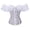 White, variant on Lingerie for Women Women Lace Up Boned Bustier Corset with Garters Overbust Bodice Bodyshaper for Structured and Firm Support Black S