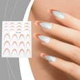 thumbnail image 1 of HOARBOEG Nail Gradient French Sticker Crescent Smile Sticker-thin French Lines Arcs-assisted Nail Decal Ornaments Clearance Sale, 1 of 7