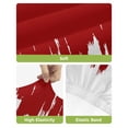 thumbnail image 4 of Abstract Red Bar Stool Covers Set of 6, Modern Minimalist Graffiti Artwork Stretch Washable Bar Chair Covers with Backs, Removable Pub Counter Height Chair Cover for Kitchen Dining Room Cafe, 4 of 7