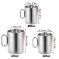 thumbnail image 2 of Tasse à Café en Acier Inoxydable 200ml/300ml/400ml avec Poignée Mousqueton, 2 of 7
