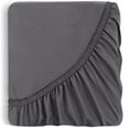 thumbnail image 4 of Utopia Bedding Fitted Sheet, Premium Soft Microfiber, Fade & Wrinkle Resistant, Lightweight Easy Care Solid All-Around Elastic Deep Pocket Full , Grey, 4 of 6