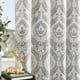 thumbnail image 2 of Cortinas Opacas Jinchan Medallón Damasco 230 cm Gris 2 Paneles, 2 of 9