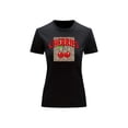 thumbnail image 2 of Playera Blusa De Cerezas Cherries Con Fondo Animal Print Vintage Color Negro Talla Grande Marca Emil SaEs, 2 of 4