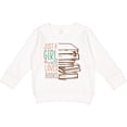 thumbnail image 2 of Inktastic Just a Girl Who Loves Books Reading Toddler Sweatshirt, 2 of 4