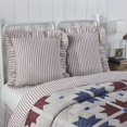 thumbnail image 3 of VHC Brands Celebration Farmhouse Euro Sham, Striped, Red & Creme, 26x26, 3 of 3