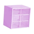 thumbnail image 2 of Organizador de cajones pequeño para escritorio, caja de almacenamiento de escritorio, caja de almacenamiento de joyas, caja organizadora de cuentas Púrpura, 2 of 8