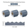 thumbnail image 2 of Uxcell 3 Roll 10 m Card Stock Bulletin Board Border Scalloped Border for Classrooms Homes Decoration Deep Blue, 2 of 7
