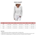 thumbnail image 5 of Suéter de punto para mujer Otoño Invierno Solapa Color sólido Slim V Cuello Tops Ropa Blanco XXL, 5 of 5
