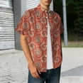 thumbnail image 2 of MDUKONU Chemise pour Homme Coupe Régulière Manches Courtes Résistante aux Plis Chemise de Fête Jaune TTTTG, 2 of 4