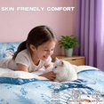 thumbnail image 6 of Yspwyqan Blue Winter Snowman King Size Comforter Set, Soft Fluffy 3 Piece Bedding Set for Christmas Holiday Bedroom, Includes 1 Comforter and 2 Matching Pillow Shams, 6 of 7