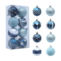 Hvmvliv 8-Piece Shatterproof Christmas Ball Ornaments Multiple Styles Tree Party Decorations Multicolor
