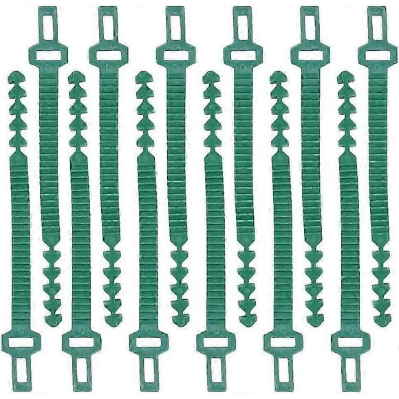 50 Pcs 24cm Plant Support, Heavy Duty Soft Rubber Ties Adjustable Interlock Garden Tree Ties Flower Rose for Tree Plant Support Plants