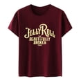 thumbnail image 3 of Icvfdpl Women'S Solid Color Crew Neck Double-Sided Letter Printed Short Sleeved T-Shirt Top Stylish Female Daily Wear, 3 of 3