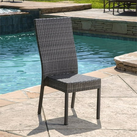 patio abbyson wicker palermo chair dining living side