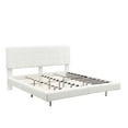 thumbnail image 5 of LiviNest King Size Bed Frame with RGB LED Lights & Upholstered Headboard: Modern Floating Platform Bed for Adults - APP Controlled Adjustable Lighting & Easy Clean Design for Bedroom, 5 of 5