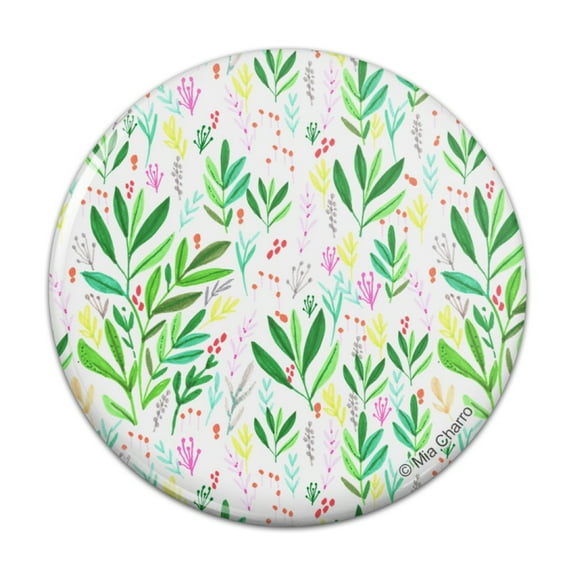 Spunky Foliage Pinback Button Pin
