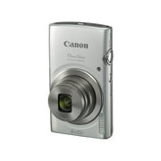 Canon PowerShot ELPH 180 Digital Camera, 20MP, 8x Optical Zoom, Image Stabilization, Silver (International Model)