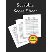 Scrabble Score Sheet: 100 pages scrabble game word building for 2 players scrabble books for adults, Dictionary, Puzzles Games, Scrabble Score Keeper, Scrabble Game Record Book, Size 8.5 x 11 Inch (Pa