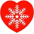 thumbnail image 3 of CafePress - Snowflake Heart Long Sleeve T Shirt - Unisex Cotton Long Sleeve T-Shirt, 3 of 4
