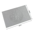 thumbnail image 5 of harmtty Place Mat Heat-Insulation Stain Resistant Skid Resistance Anti-scalding Cuttable Weaving Texture Dining Pad Dining for Table,Black White, 5 of 7