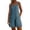Sky Blue, variant on TAGOLD Womens Short Jumpsuit Solid Color Sleeveless Cropped Length Summer Casual Romper
