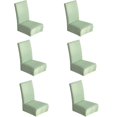 thumbnail image 1 of Cubierta suave 6Pcs, ver cubierta del asiento de decoración del partido del comedor Zulema Stretch Seat Chair Cover, 1 of 8
