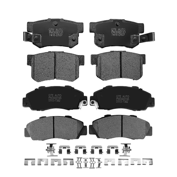 Set of 8 Front-Rear Ceramic Brake Pad Kit For 1991-2002 Honda Accord