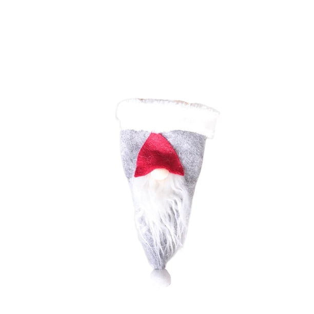 Advancent Cubierta de cubiertos de Navidad, tenedor, cuchara, bolsa, telas no tejidas, cubiertos de bolsillo, cocina, hogar, restaurante, Kits de decoración para fiestas Gris