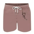 thumbnail image 3 of WAVSUF Summer Drawstring Shorts for Mens Elasticity Short Pants Fashionable Casual Pink Size M, 3 of 4