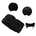 thumbnail image 3 of Unique Bargains 1 Pc Women's Warm Headband Cross Cable Knitted Headband Black, 3 of 6