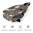thumbnail image 5 of Full Print Chest Bag 8×15in Outer Large Bag On Both Sides Of Mesh Bag Inside Pocket Design Sponge Pad Shoulder Strap Leopard Skin Print Style LightSkyBlue_1, 5 of 8