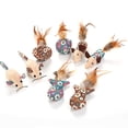 thumbnail image 3 of Cat Catnip Toy Soft: 8PCS Fake Feather Fish Mouse Cat Chew Toy Kitten Play Toy, 3 of 5