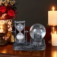 thumbnail image 3 of Cheapark Vintage Crystal Snow Globes with Hourglass - 10ml & 50ml Sizes for Shelf & Desktop, Festive Decor for Living Room/Bedroom, 3 of 6