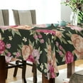 thumbnail image 3 of GZHJMY Peony Flower Tablecloth, Rectangle Waterproof Washable Polyester Table Cover for Picnic Dinner Holiday Party Decor, 60 x 120 Inch, 3 of 7