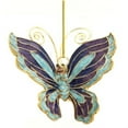 thumbnail image 2 of Purple and Blue Metal Cloisonne Large Butterfly Christmas Tree Ornament, 2 of 2