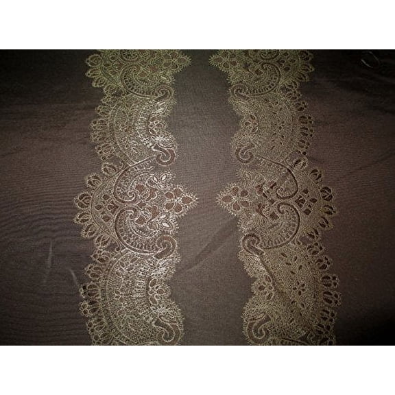 Fabric Robert Allen Beacon Hill Le Reve Sable Silk Embroidered?d Drapery II12
