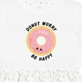 thumbnail image 4 of Inktastic Donut Worry Be Happy Pink Sprinkle Donut` Girls Toddler Dress, 4 of 5