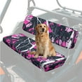 thumbnail image 3 of Yuyamidu Pink Wood UTV Seat Cushion Covers Camo Hunting UTV Seat Cover Set for Kawasaki Mule 2009-2024 4000 4010/2001-2018 3000 3010, Easy to Install, 3 of 7