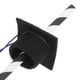 thumbnail image 3 of FELTECHELECTR 12 pajitas para bebidas con forma de gorro de graduación y gorro de graduación., 3 of 6