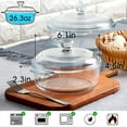 thumbnail image 2 of Mini Glass Casserole Dish with Lid Oven Safe Covered Round Casserole Dish 6" Glass Microwave Bowls With Lid Microwavable Cookware (26oz-Mini), 2 of 6