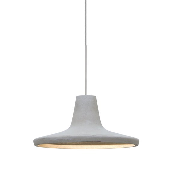 Besa Lighting - Modus-One Light Pendant with Flat Canopy-9 Inches Wide by 5