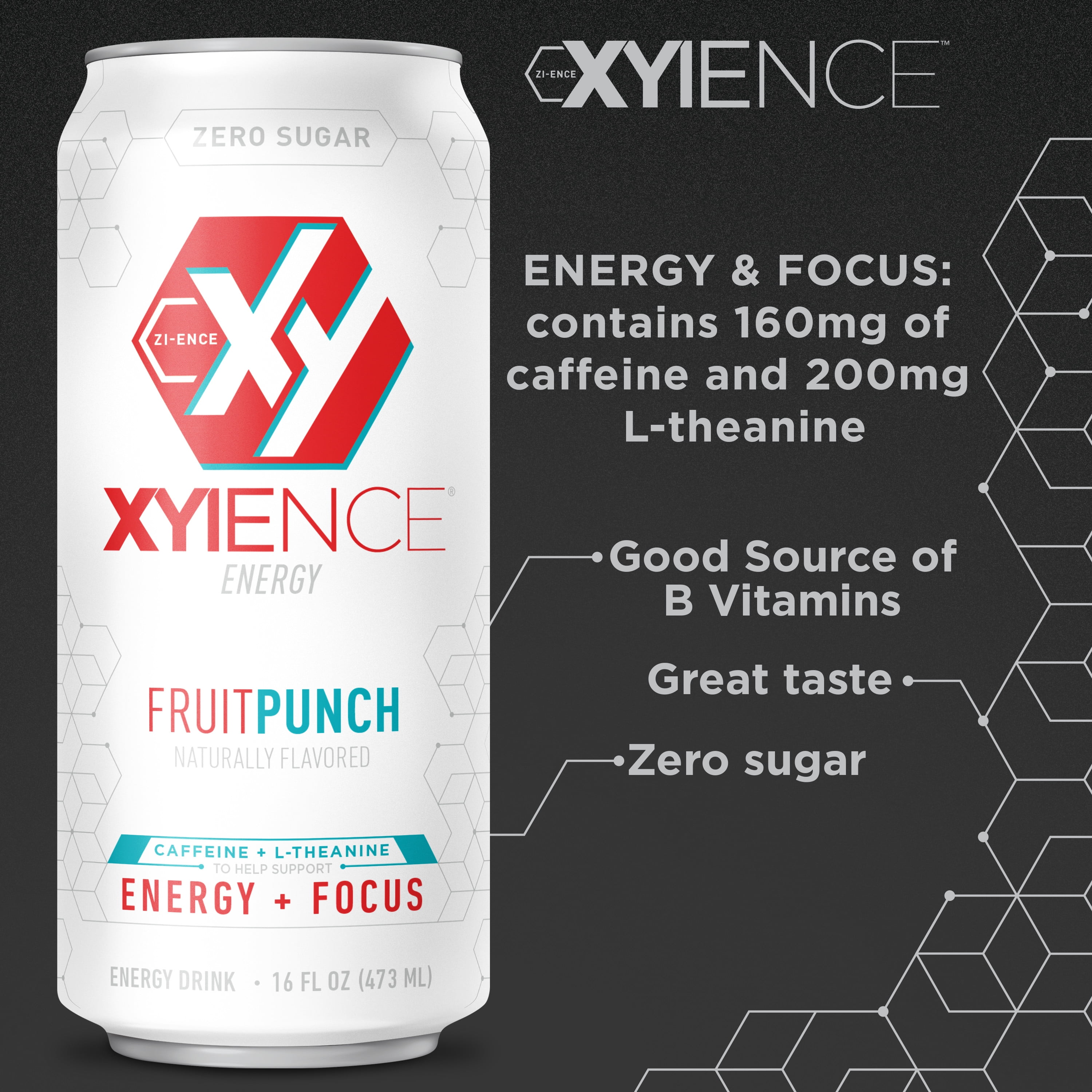 Xyience Fruit Punch Energy Drink, 16 fl oz can - Walmart.com