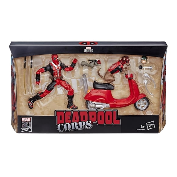 Figura Deadpool con Motoneta Marvel Legends Series 6 Pulgadas