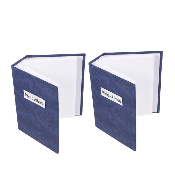 KHBUAB 2Pcs Blue Photo Album Binder for Storing Photos and Keepsakes with Stylish Durable Design